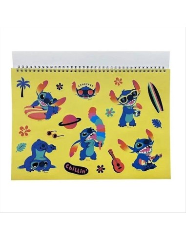 Quaderno da Disegno A4 con Adesivi Stitch – Creatività Disney Lilo E S