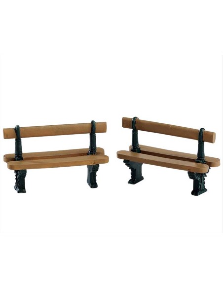 Double Seated Bench - Panchina Set di 2pz 74235 Lemax