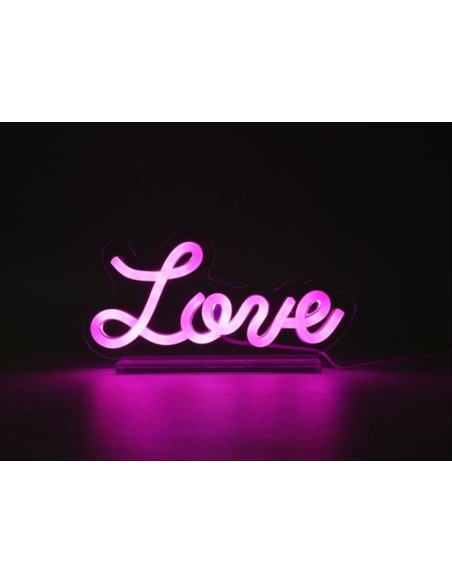 iTOTAL Insegna LED al Neon con scritta LOVE - Luminosa e Romantica