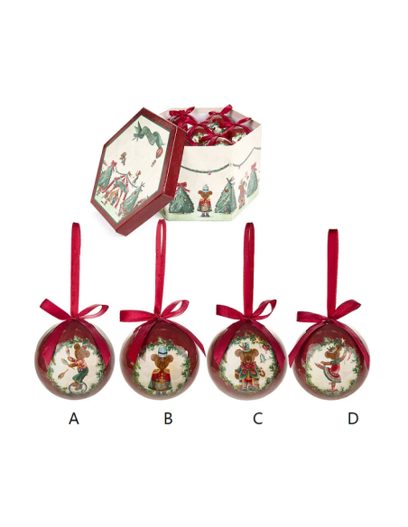 Pallina Natalizia Orsetto Bear Wonderland - 4 Varianti 🎄