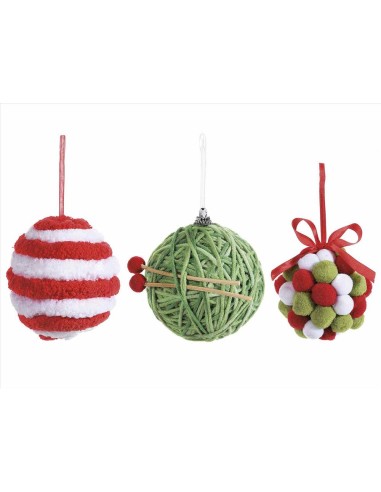 Pallina natalizia pallina di lana