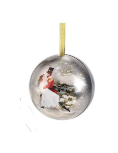 Pallina in metallo apribile "balletto" da appendere 3 varianti 2