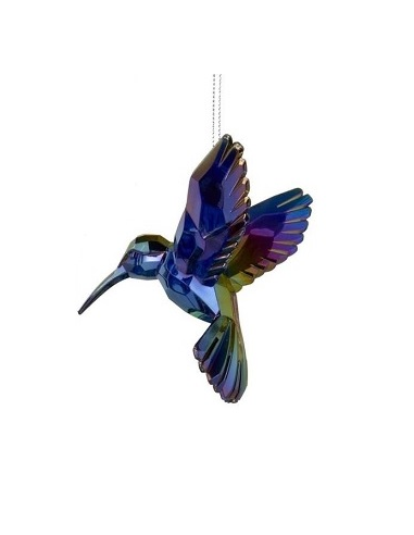 Decorazione 3D Colibrì Iridescente 3 varianti (1pz)