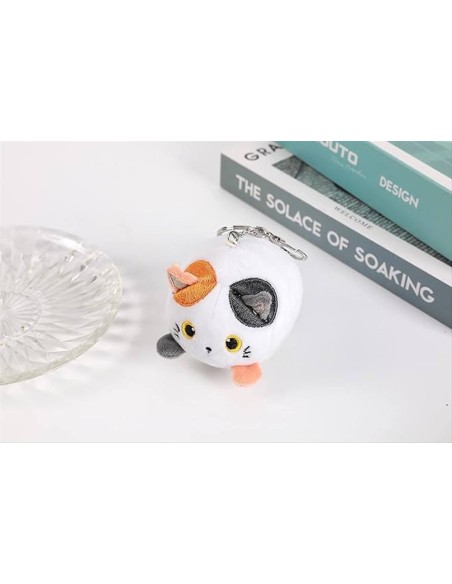iTOTAL Portachiavi sofffice peluche GATTO BIANCO ARANCIONE 🐱