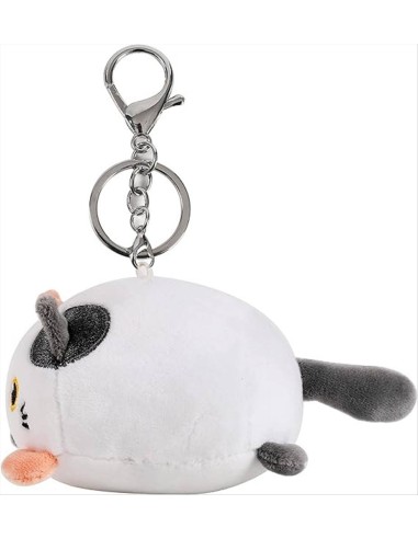iTOTAL Portachiavi sofffice peluche GATTO BIANCO ARANCIONE 🐱