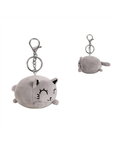 Portachiavi Plush Gatto Grigio – Morbido, Kawaii e Adorabile! 🐱✨