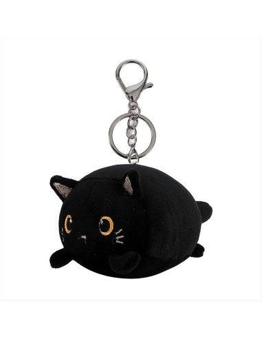 Portachiavi Plush Gatto Nero – Soffice, Kawaii e Portafortuna! 🐱✨