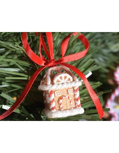 Casetta di Marzapane Glitterata - Addobbi Natalizi a Forma di Casetta 