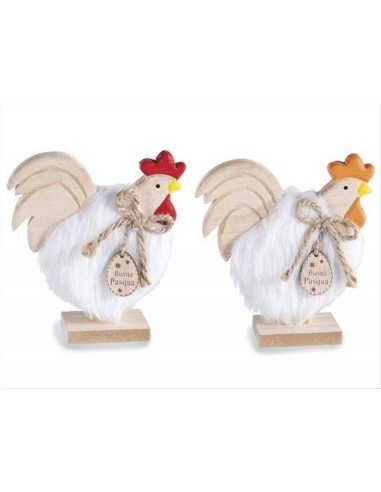 Gallina in Legno con Scritta Buona Pasqua – Decorazione Pasquale