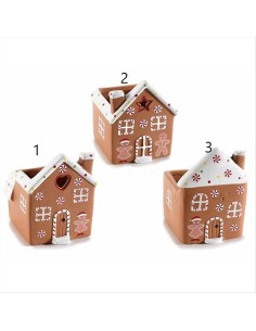 Vaso Casetta di Marzapane in Ceramica - Decorazione Natalizia 🎄🏠