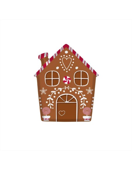 Piatto sagomato Casetta di Gingerbread 21x25,5 cm