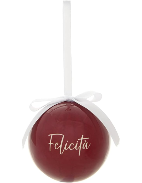 Pallina per Albero di Natale con dedica 7 varianti Nuvole di Stoffa