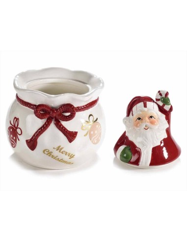 Barattolo in Ceramica Babbo Natale - Biscottiera di Felicità!