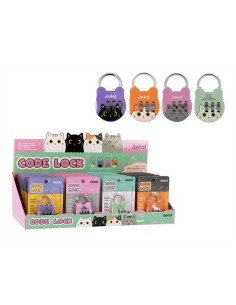 Lucchetto GATTO Kawaii – 4 Colori per Custodire i Tuoi Segreti! 🐱✨