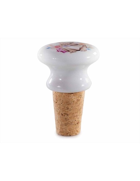 Tappo in Ceramica Coniglietto 🌸 – Un tocco di primavera per le tue bo