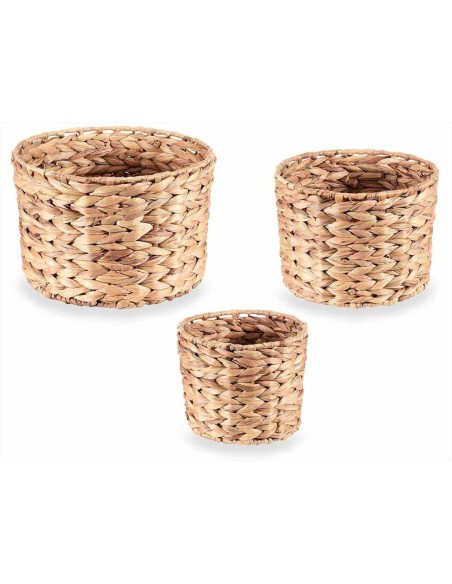 Cestino Tondo fondo in Giacinto Intrecciato - 3 Misure