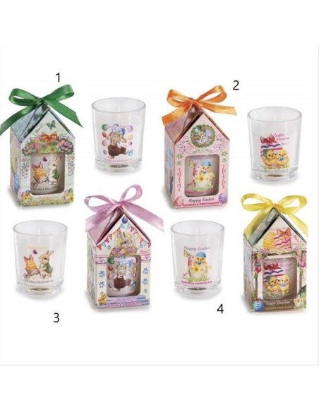 Candela Profumata Pasquale con Confezione Regalo - 4 Fragranze