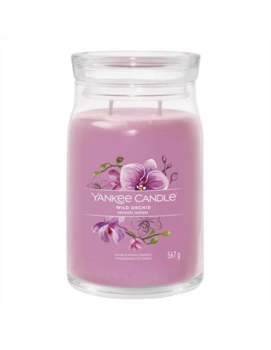 Wild Orchid candela giara grande Signature Yankee Candle Diamante Rosa