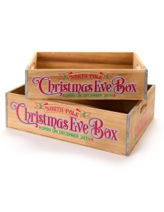 Cassetta decorativa natalizia Christmas Carol Nuvole di Stoffa 2 misur