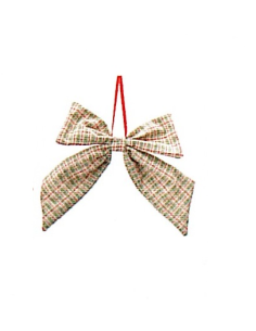 Decorazione fiocco in tartan 2 varianti Nuvole di Stoffa 2