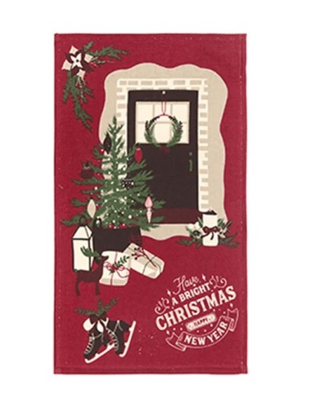 Strofinaccio con mestolo Nuvole di Stoffa lineaHolly Jolly E Noel