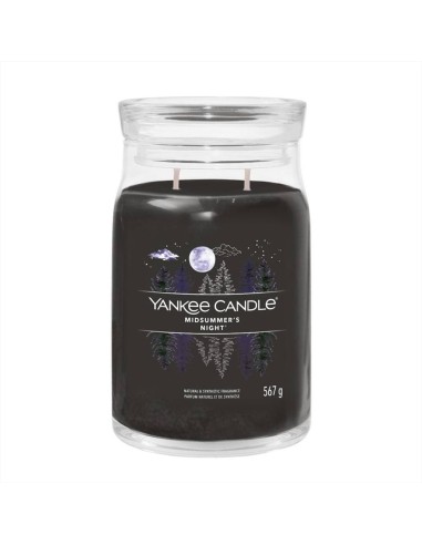 Yankee Candle Midsummer's Night - Giara Grande 567g, Profumo Intenso e