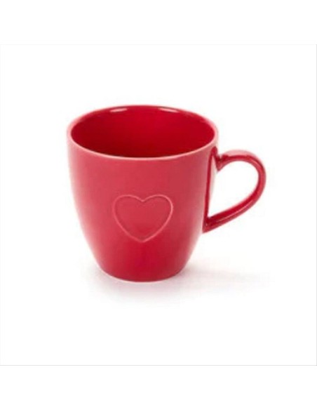 Tazza in Porcellana 350ml Cuore Rosso - Eleganza Shabby Chic per le tu