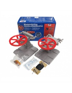Ski Lift Base con Seggiola Blu Rosso JC83290 - Scala 1:32 Seggiovie Jä 2