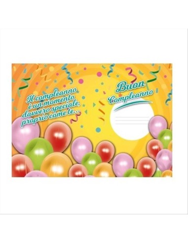 Biglietto di Compleanno con Palloncini 🎈
