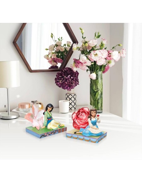 Belle con la rosa h12cm 6011924 Disney Traditions