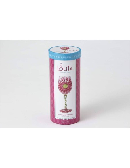 Calice da vino - Mamma in fiore Lolita | Diamante Rosa