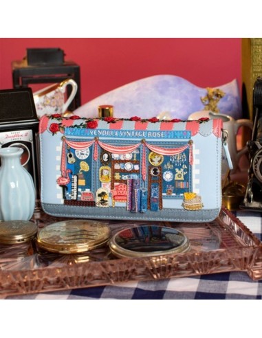 Portafoglio Grande Vintage Rose – Vendula London 🌹✨ Diamante Rosa