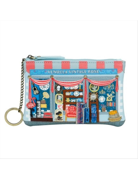 Portamonete con zip Vintage Rose - Vendula London