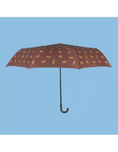 Ombrello Puppyumbrella Marrone Balvi – Ombrello Pieghevole con Design 