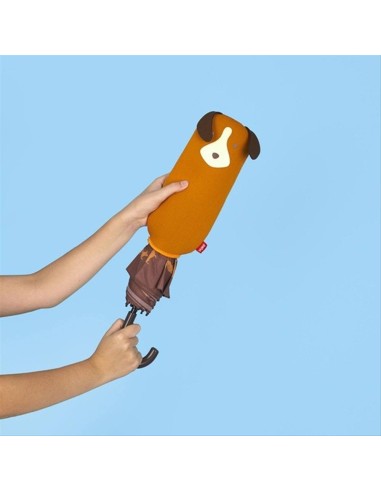 Ombrello Puppyumbrella Marrone Balvi – Ombrello Pieghevole con Design 