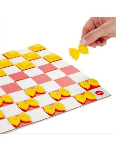 Gioco da tavolo - Dama edizione Pasta Italiana Farfalle Ravioli