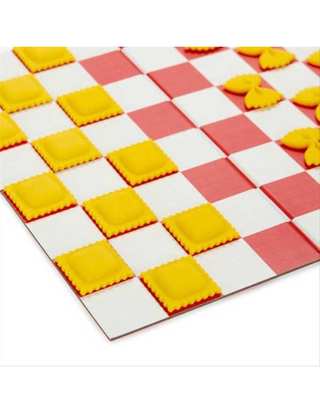 Gioco da tavolo - Dama edizione Pasta Italiana Farfalle Ravioli Gioco da tavolo - Dama edizione Pasta Italiana Farfalle Ravioli