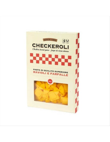 Gioco da tavolo - Dama edizione Pasta Italiana Farfalle Ravioli Gioco da tavolo - Dama edizione Pasta Italiana Farfalle Ravioli