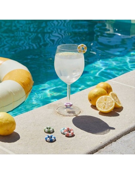 Segnabicchieri Salvagente Floatz Balvi – Set 6 Pezzi Colorati