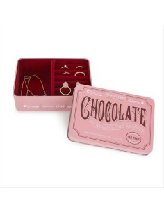 Portagioie Chocolate Balvi – Organizer in Latta Rosa Stile Cioccolato
