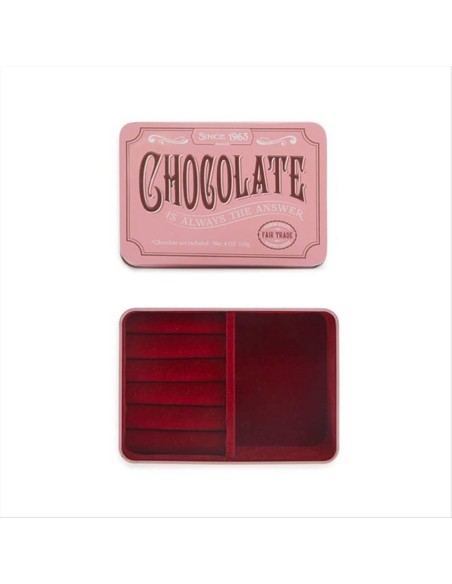 Portagioie Chocolate Balvi – Organizer in Latta Rosa Stile Cioccolato