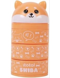 iTOTAL Organizer verticale SHIBA ARANCIONE 🐕 | Diamante Rosa