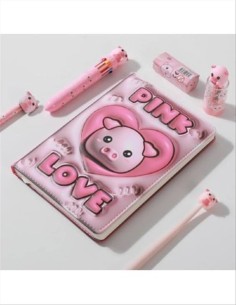 iTOTAL Agenda A5 squishy 3D MAIALINO