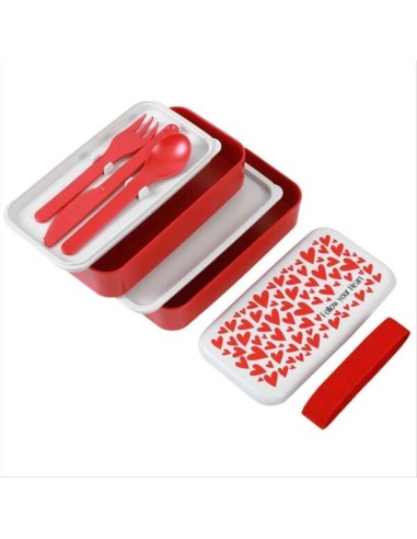 iTOTAL Lunch box portapranzo FOLLOW YOUR HEART Cuori