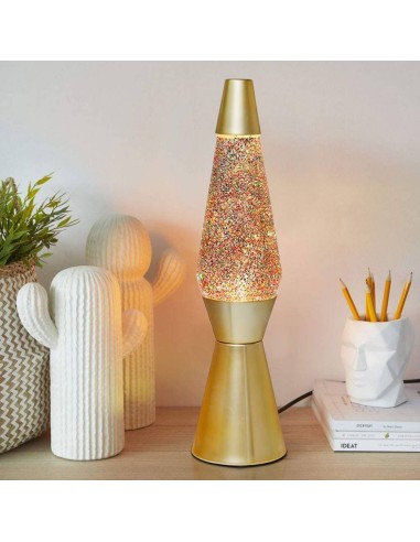 iTOTAL Lampada LED Glitter Oro h40cm
