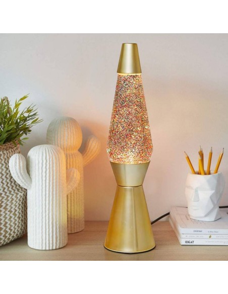 iTOTAL Lampada LED Glitter Oro h40cm