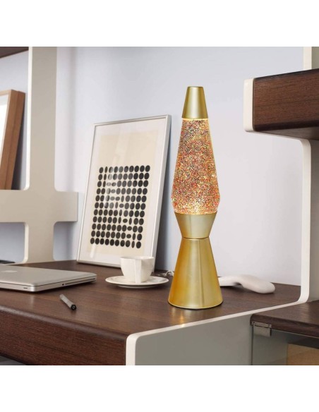 iTOTAL Lampada LED Glitter Oro h40cm