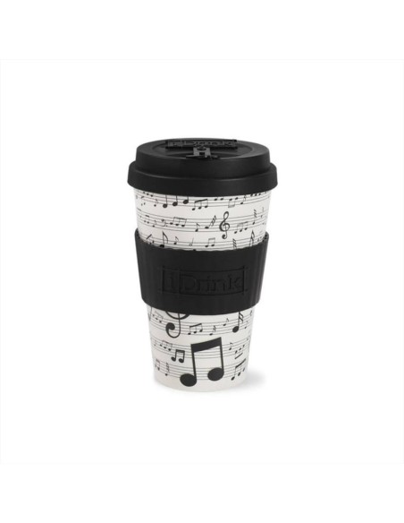 Tazza con Tappo in Silicone 435ml MUSICA 🎵 in rPET – Bevi al Ritmo Gi Tazza con Tappo in Silicone 435ml MUSICA 🎵 in rPET – Bevi al Ritmo Gi