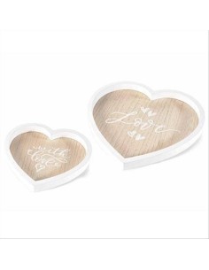 Vassoio a forma di cuore con scritta Love 2 varianti (1pz) | Diamante 