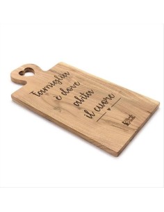 Tagliere in Acacia 40x20x1,5cm - "Famiglia è dove abita il Cuore" ❤️🍽